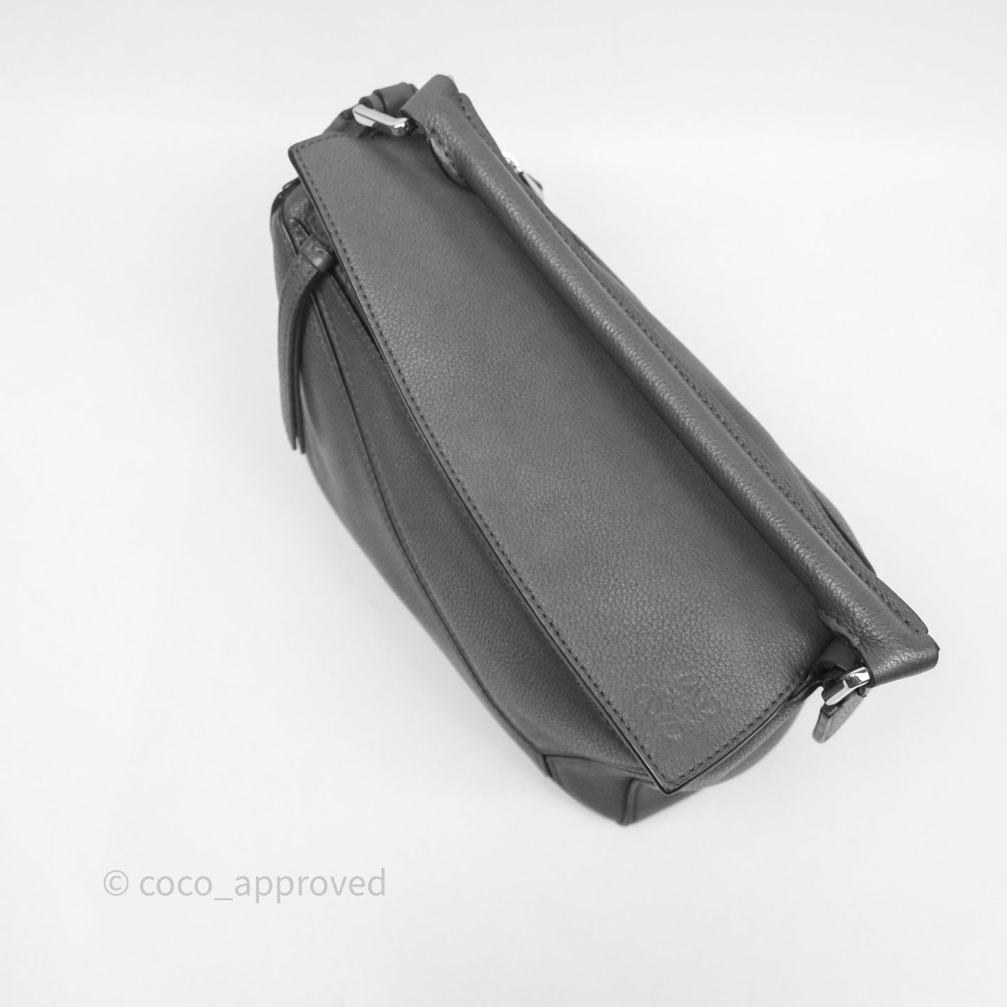 Loewe Small Puzzle Grey Calfskin Edge Bag