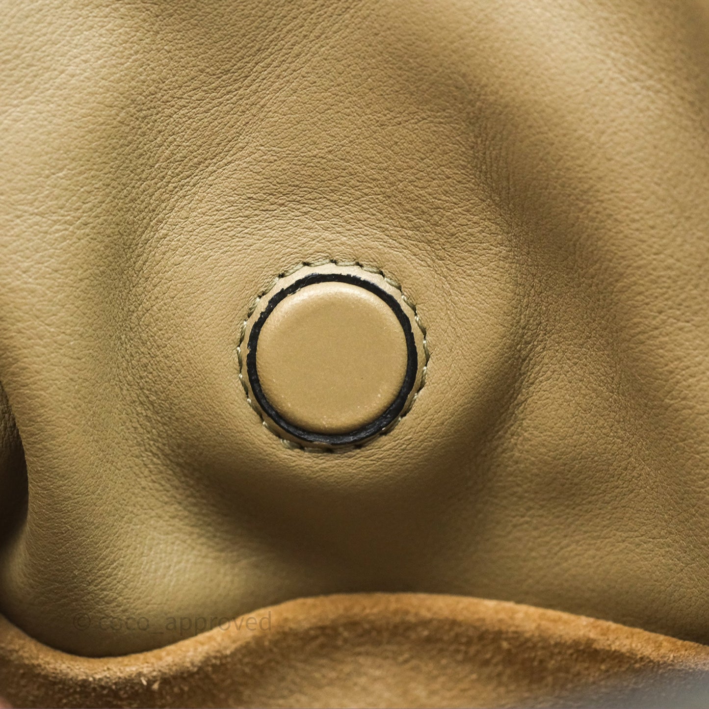 Loewe Mini Flamenco Clutch in Nappa Calfskin Clay Green