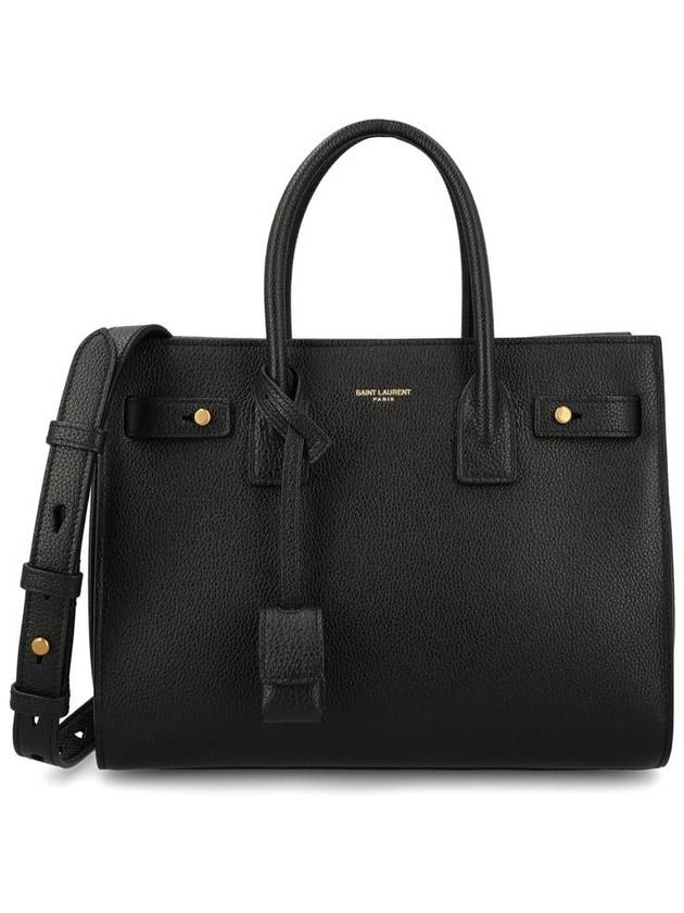 Luxury Saint Laurent Sac De Jour Baby Tote Bag Black