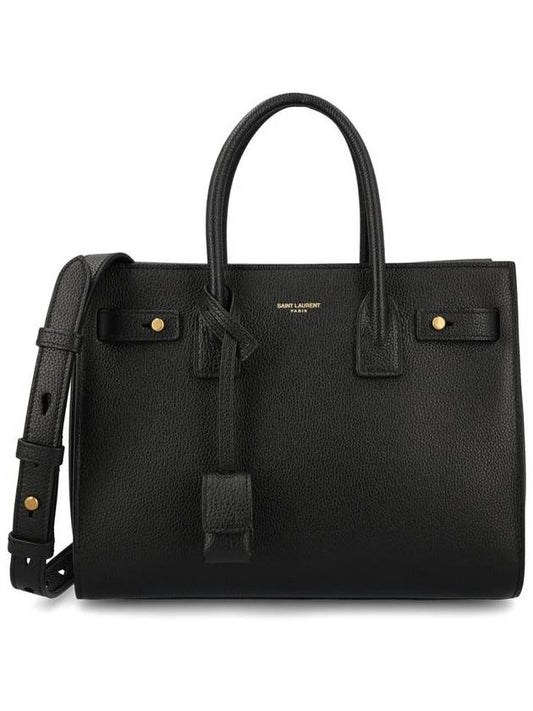 Luxury Saint Laurent Sac De Jour Baby Tote Bag Black