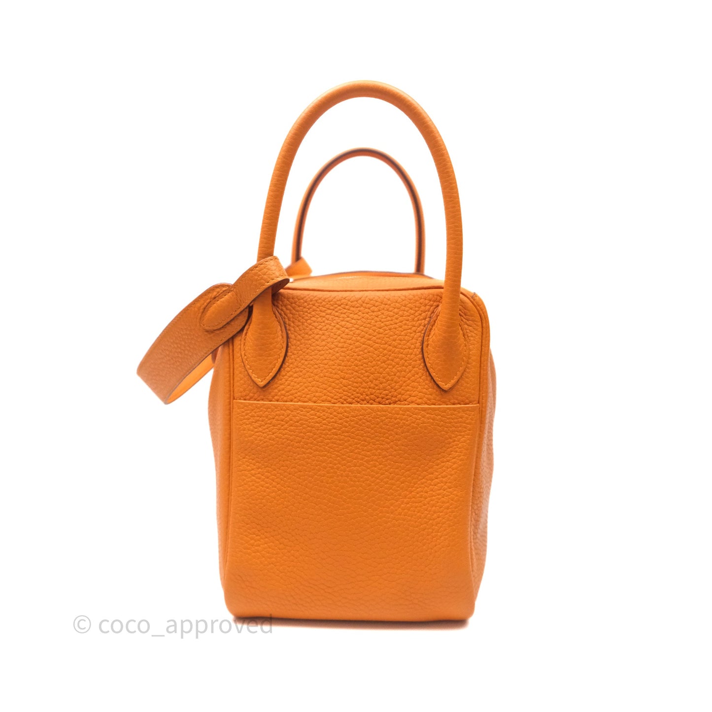 Hermès Lindy 30 Abricot I9 Clemence Palladium Hardware