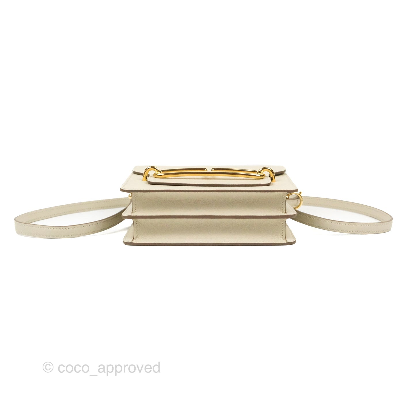 Hermès Roulis Mini 18 Beton Evercolor Permabrass Hardware