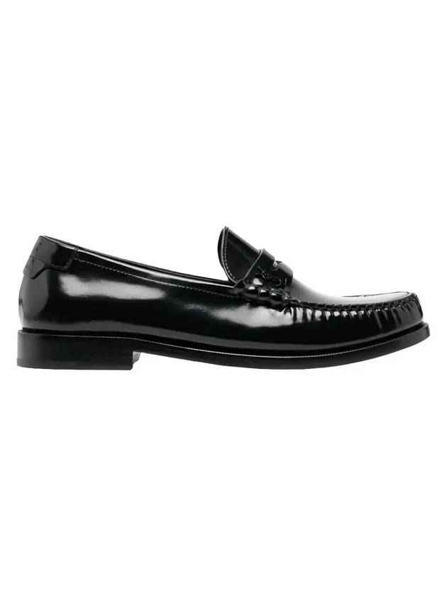 Luxury Saint Laurent Women's Monogram Le Penny Loafer Black