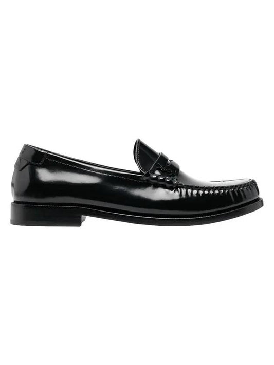 Luxury Saint Laurent Women's Monogram Le Penny Loafer Black