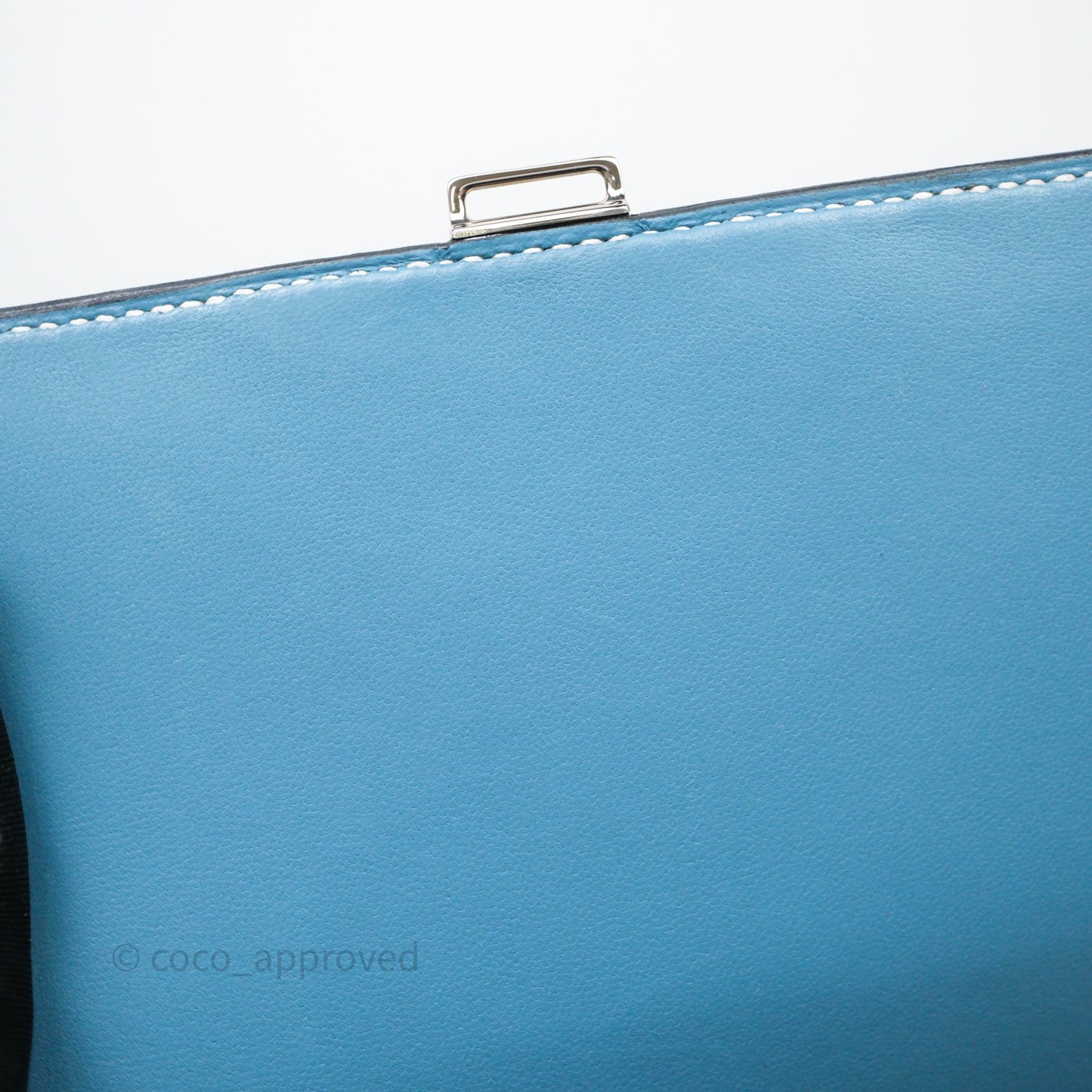 Hermès Della Cavalleria Mini II Bag 18 New Bleu Jean 75 Epsom Palladium Hardware