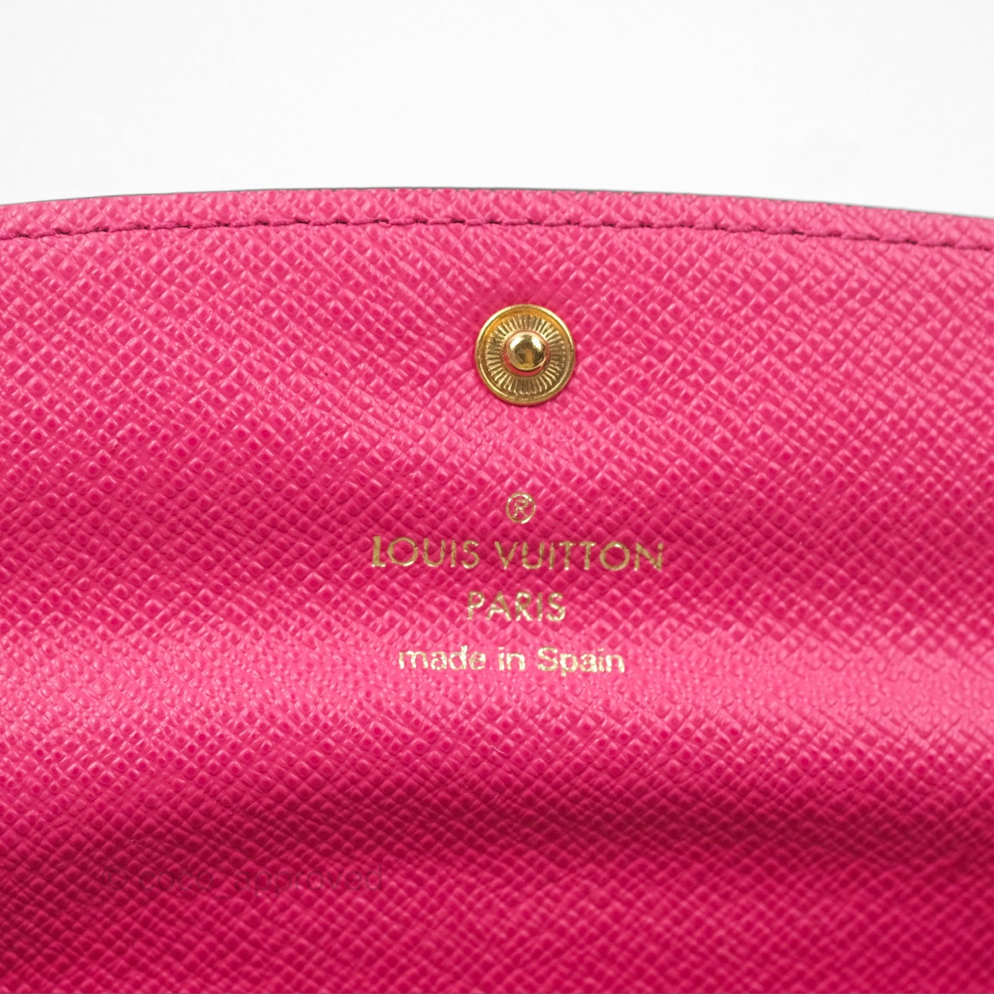 Louis Vuitton Emilie Wallet Monogram Canvas Fuchsia Pink