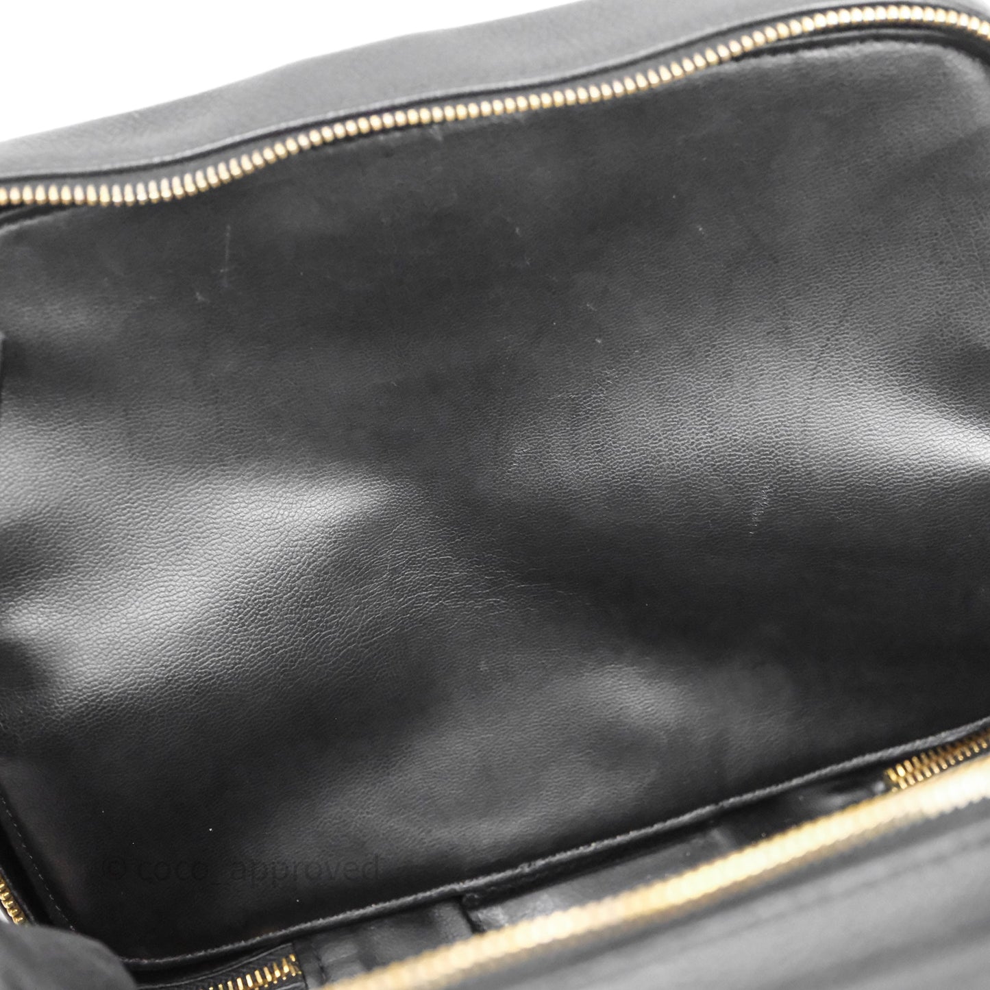 Chanel Vintage Timeless Vanity Case Caviar 24K Gold Hardware