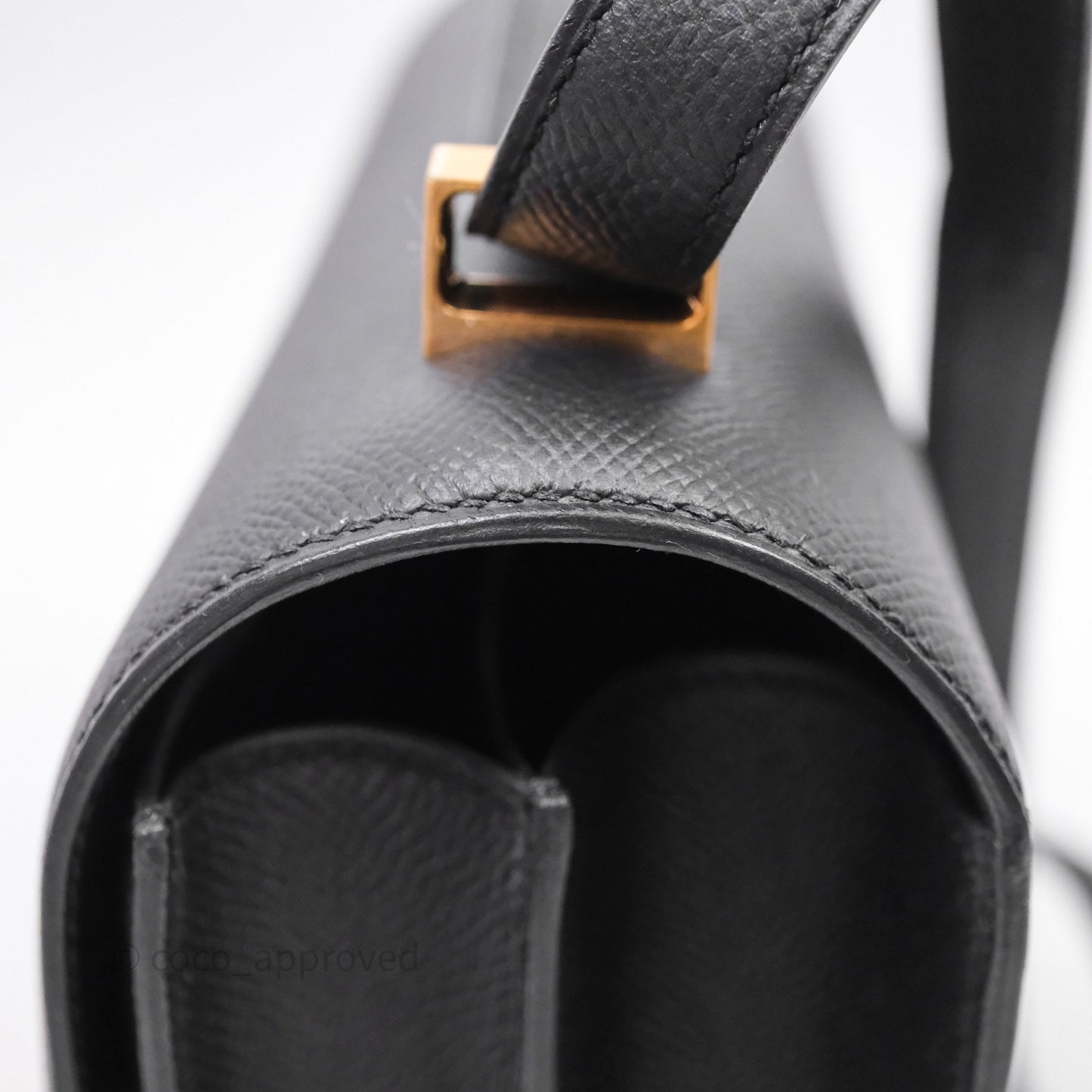 Hermès Constance 24 Noir 89 Epsom Gold Hardware