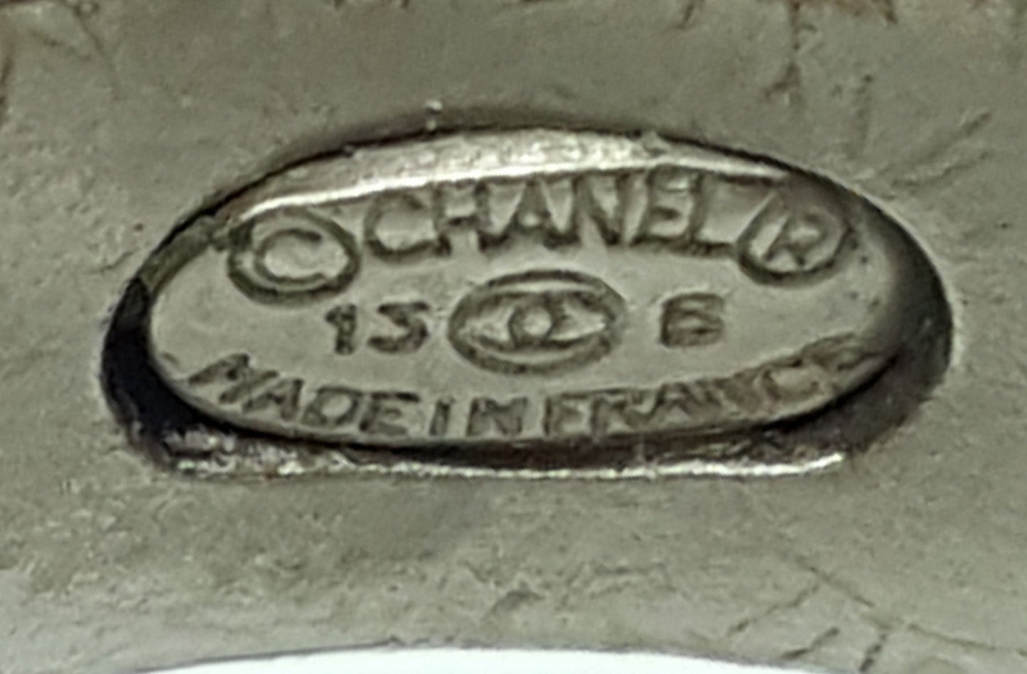 Chanel Silver Finish Bow Ring 7