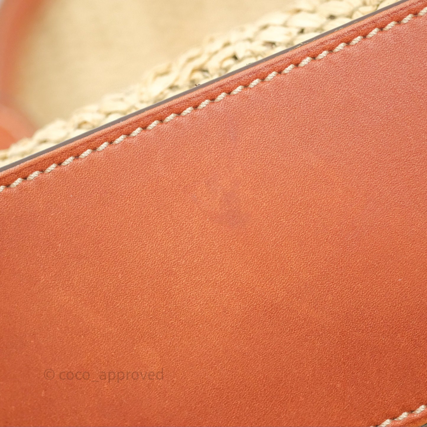 Delvaux Cool Box MM Bohème Raffia Brown