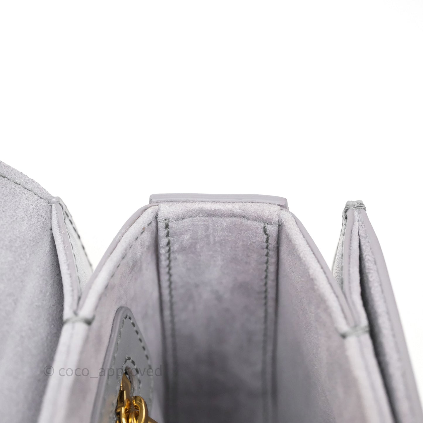 Dior 30 Montaigne Avenue Bag Grey Box Calfskin