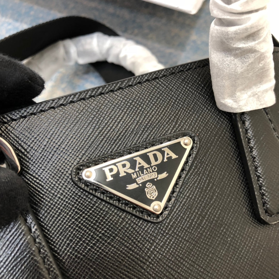 Luxury PradaMINI 23 BAG IN BLACK SAFFIANO LEATHER