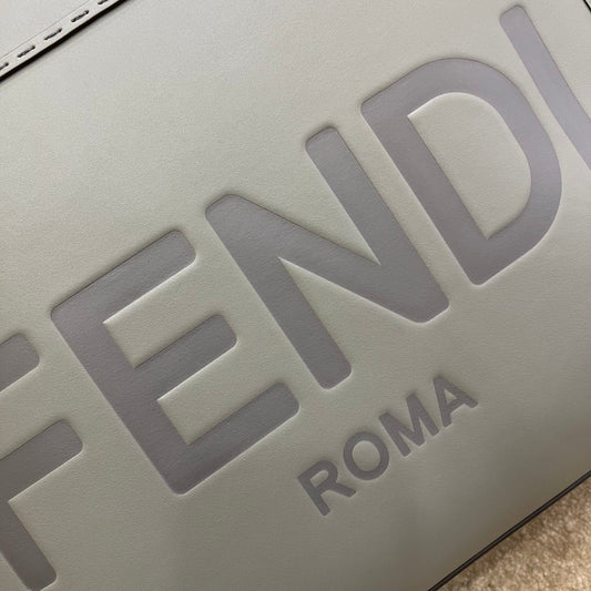 Luxury FendiSHINE LARGE 35 TOTE IN SHADOW GREY CALFSKIN