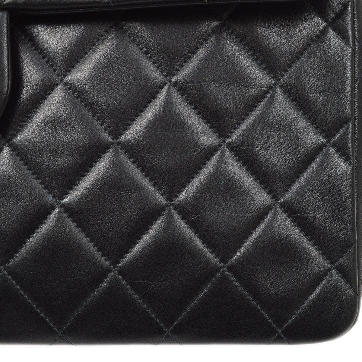 CHANEL 1994-1996 Classic Flap Maxi Black Lambskin 80517