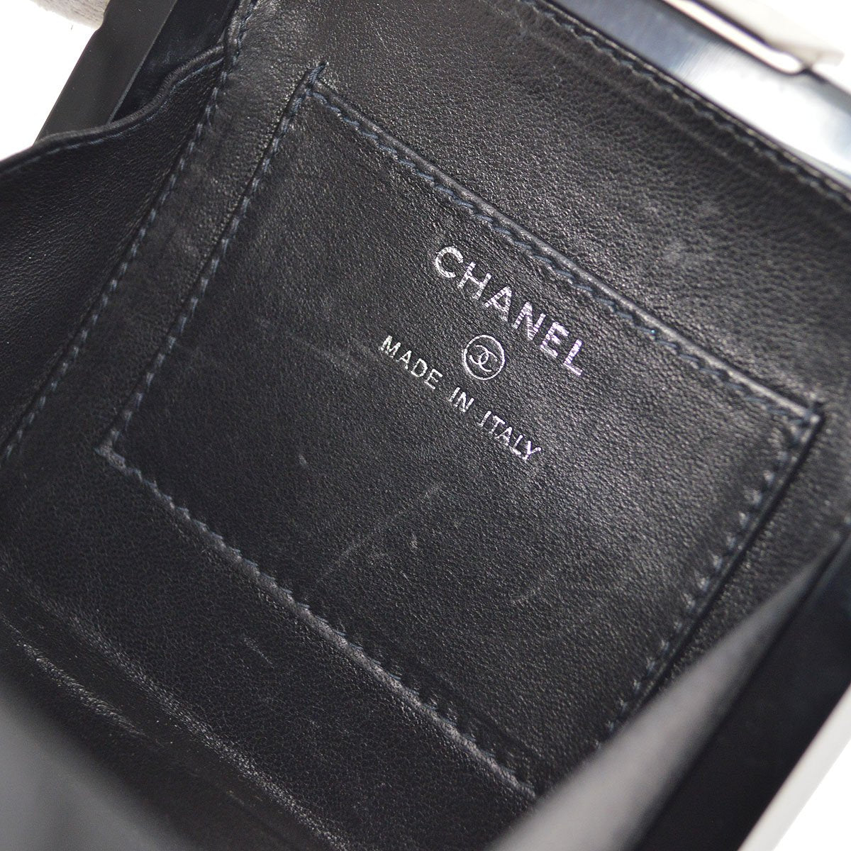 CHANEL 2001-2003 Choco Bar Evening Bag NR13999j