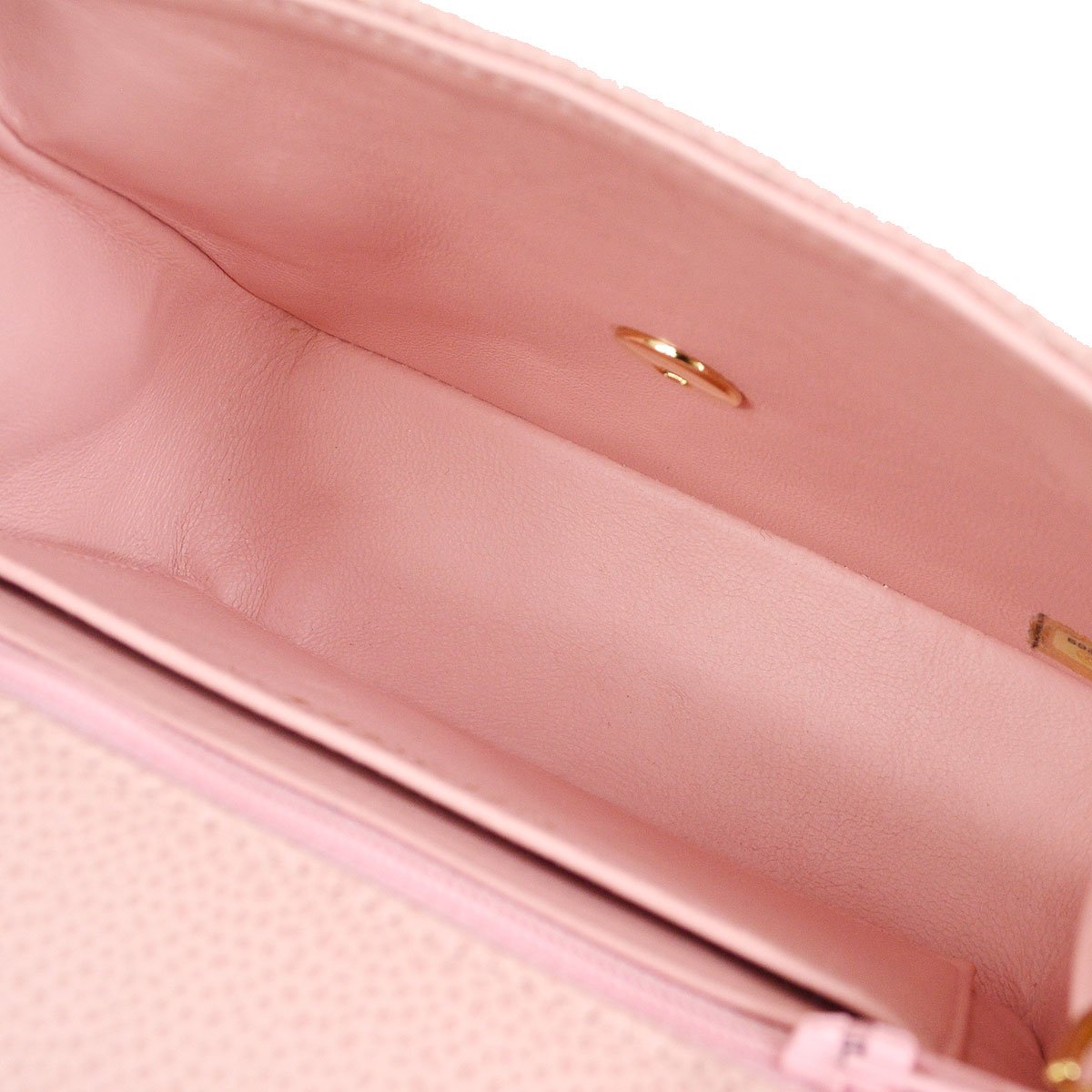 CHANEL 2003-2004 Classic Square Flap 17 Pink Caviar 82773