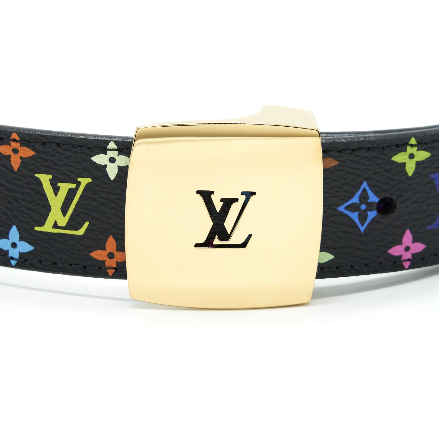 Louis Vuitton Size 75 Belt Black/Multicolour Monogram GHW