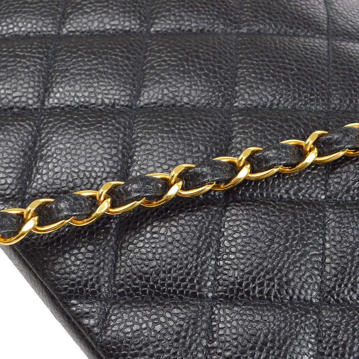 CHANEL 1994-1996 Diana Flap Medium Black Caviar 73182
