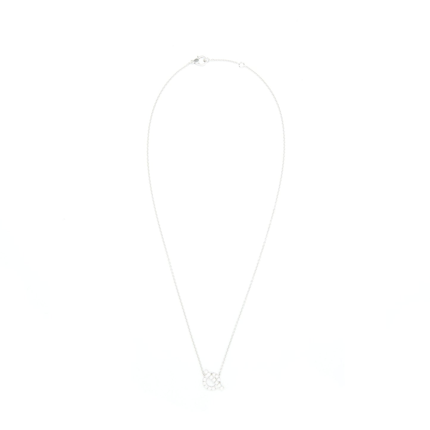 Fred Force 10 Necklace White Gold With Diamond Small Model