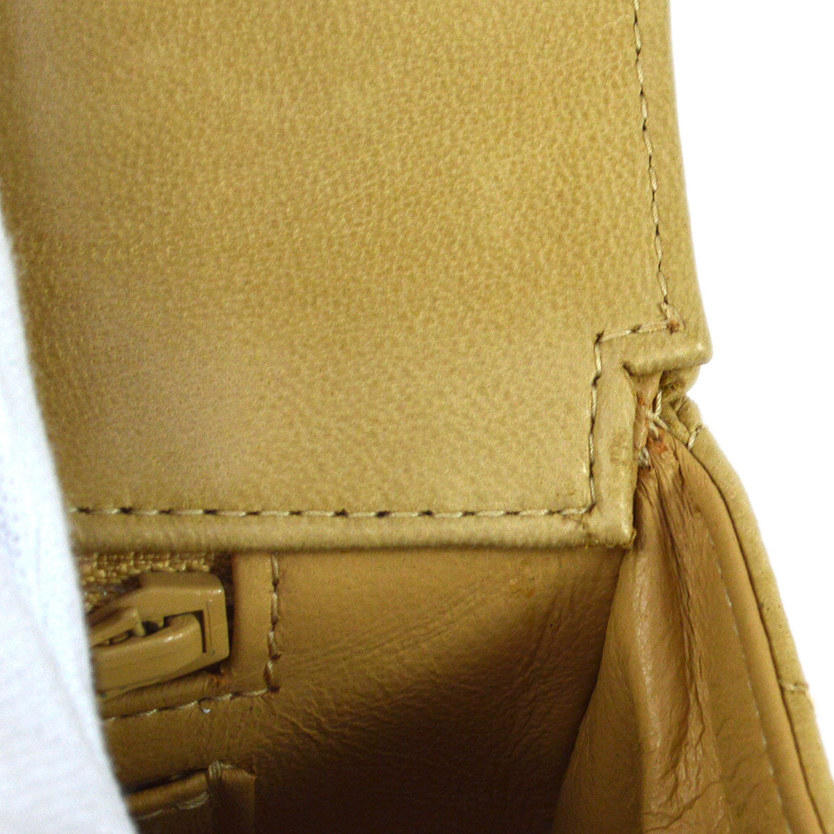 CHANEL 1994 Classic Flap Handbag Set Beige Lambskin 94751
