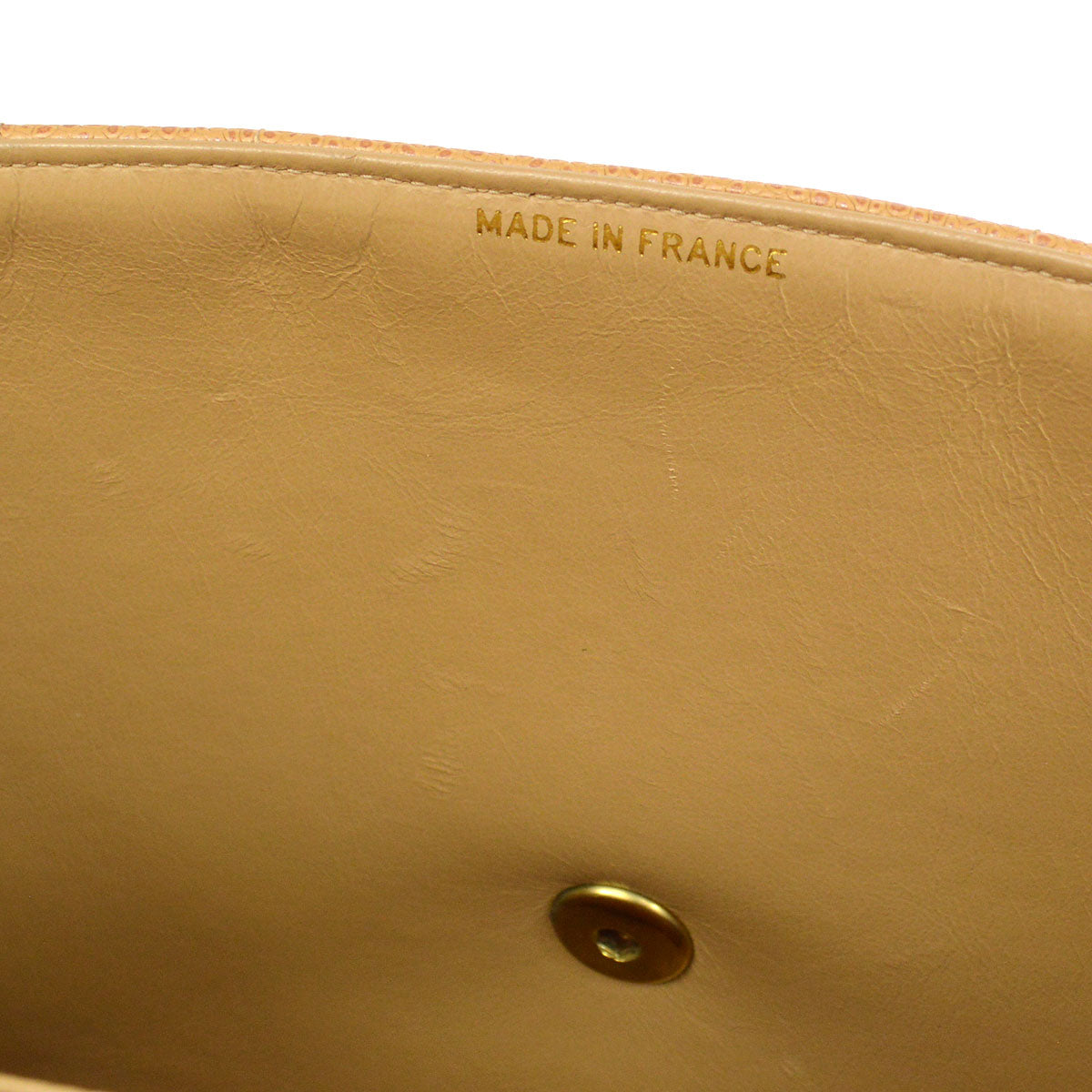 CHANEL 1994-1996 Vertical Classic Flap Jumbo Beige Caviar 53759