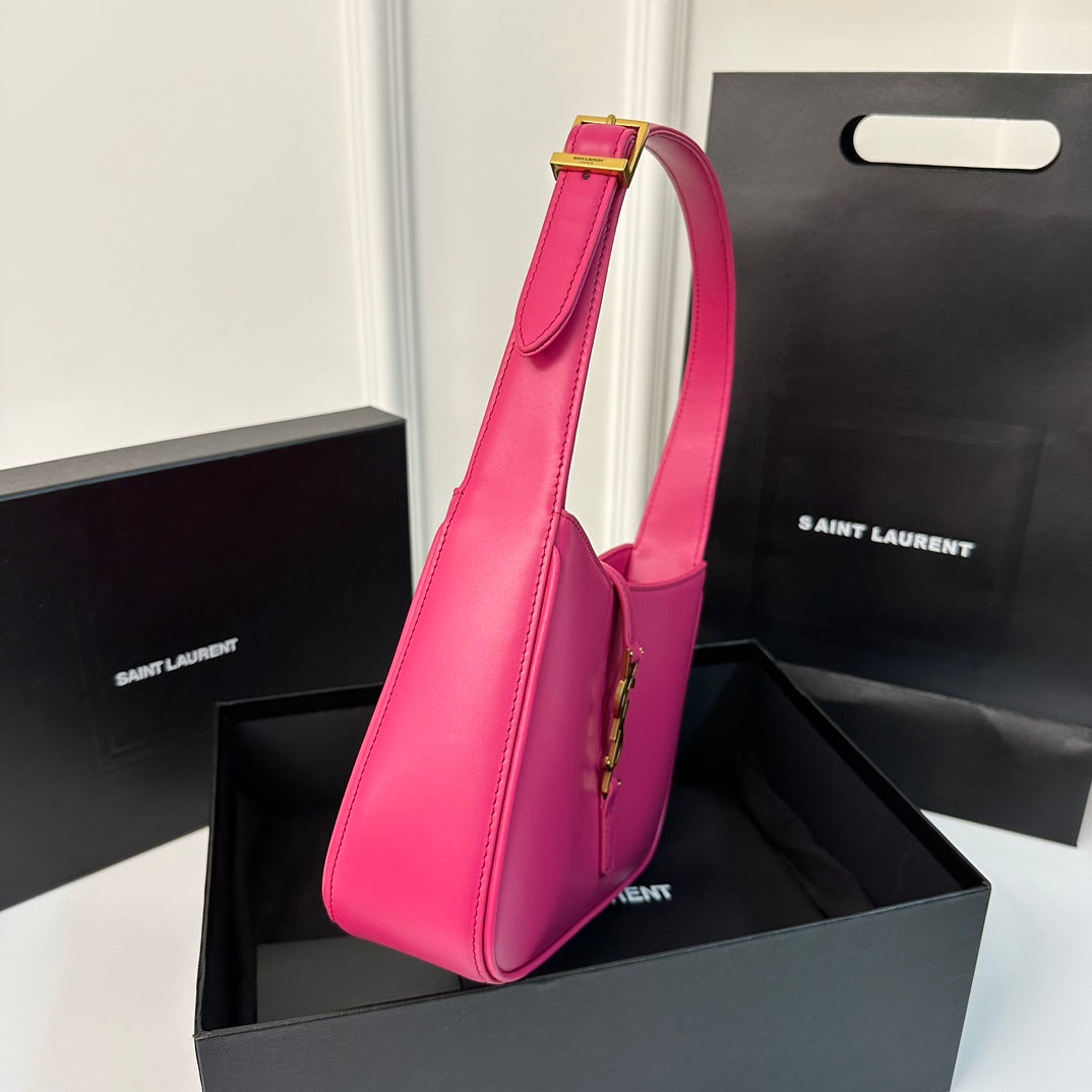Luxury Saint Laurent Le 5 a 7 24 Pink Lambskin Ghw