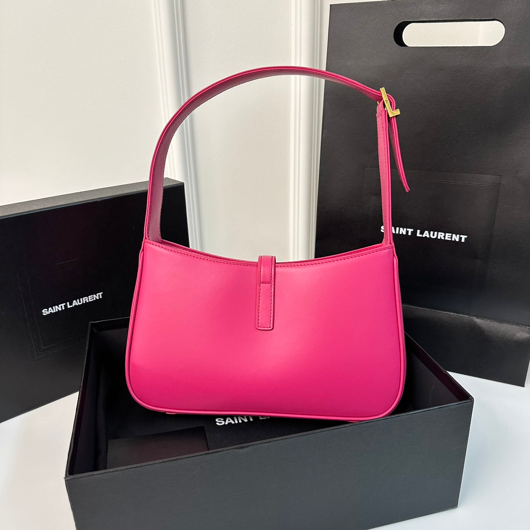 Luxury Saint Laurent Le 5 a 7 24 Pink Lambskin Ghw