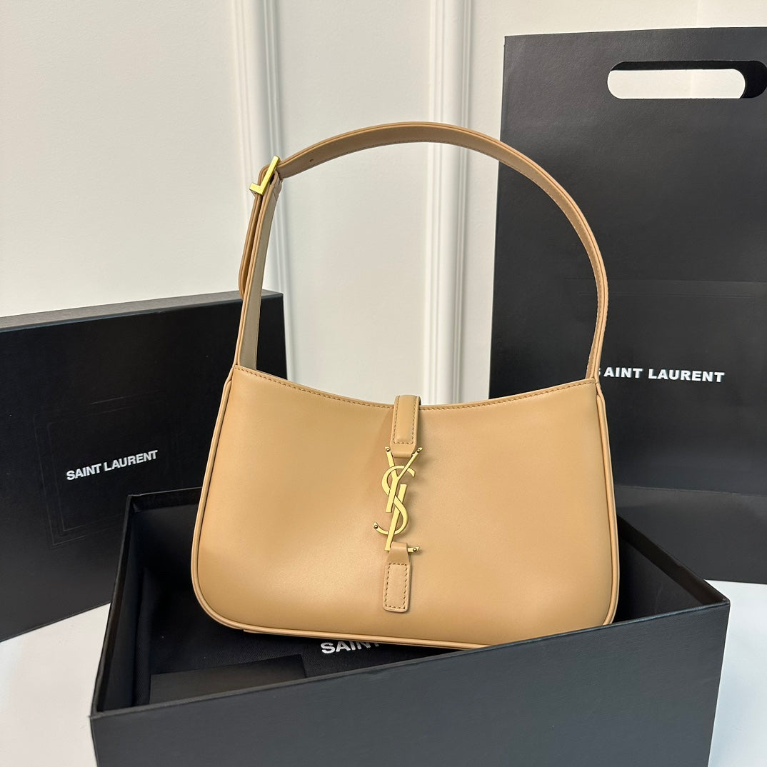 Luxury Saint Laurent Le 5 a 7 24 Beige Lambskin Ghw