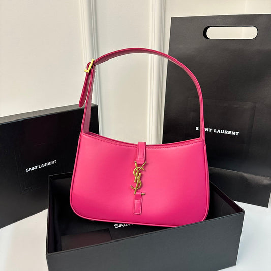 Luxury Saint Laurent Le 5 a 7 24 Pink Lambskin Ghw