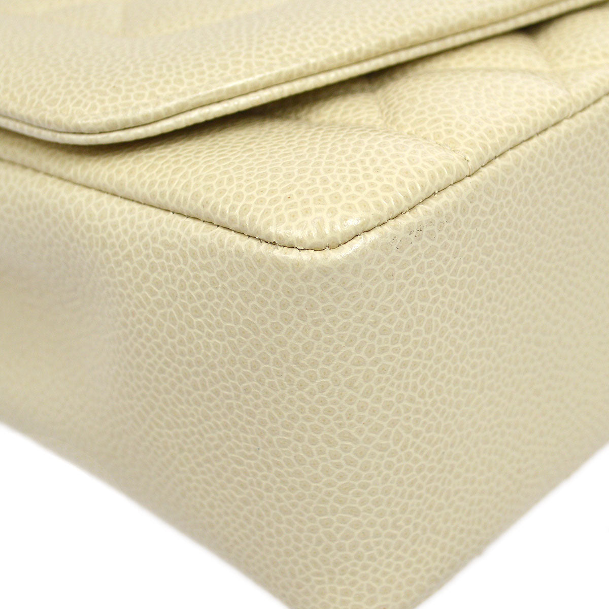 CHANEL 1994-1996 Diana Flap Medium Ivory Caviar 54876