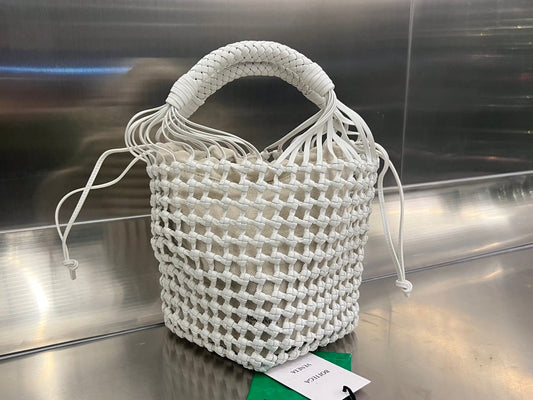 Luxury Bottega Veneta CAVALLINO 23 BAG IN WHITE LAMBSKIN