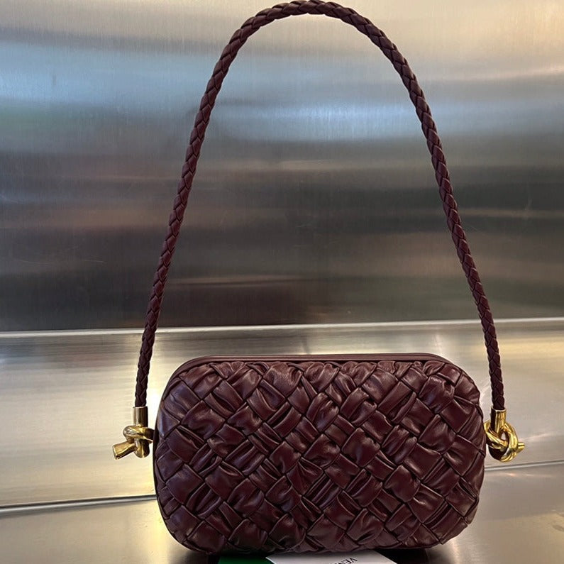 Luxury Bottega Veneta KNOT 20 IN BAROLO LAMBSKIN WITH CHAIN