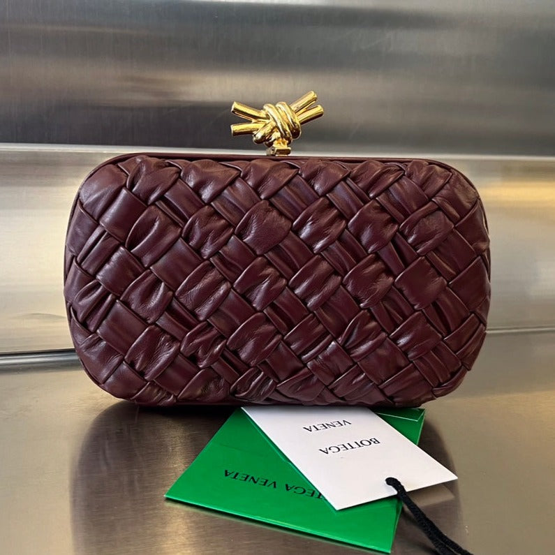 Luxury Bottega Veneta KNOT 19 IN BAROLO LAMBSKIN
