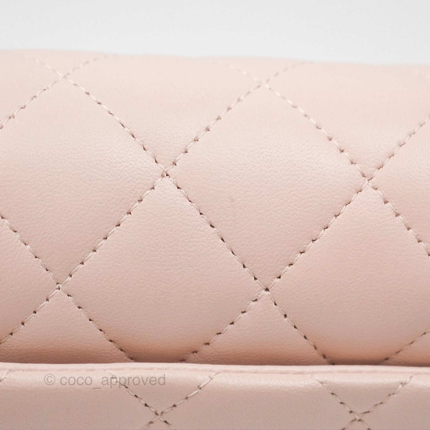 Chanel Flap Clutch With Chain Quilted Light Pink Lambskin Gold Hardware