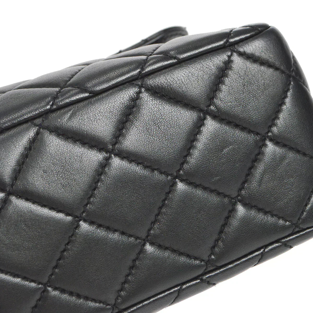 CHANEL 1996-1997 Classic Flap Jumbo Black Lambskin 46427