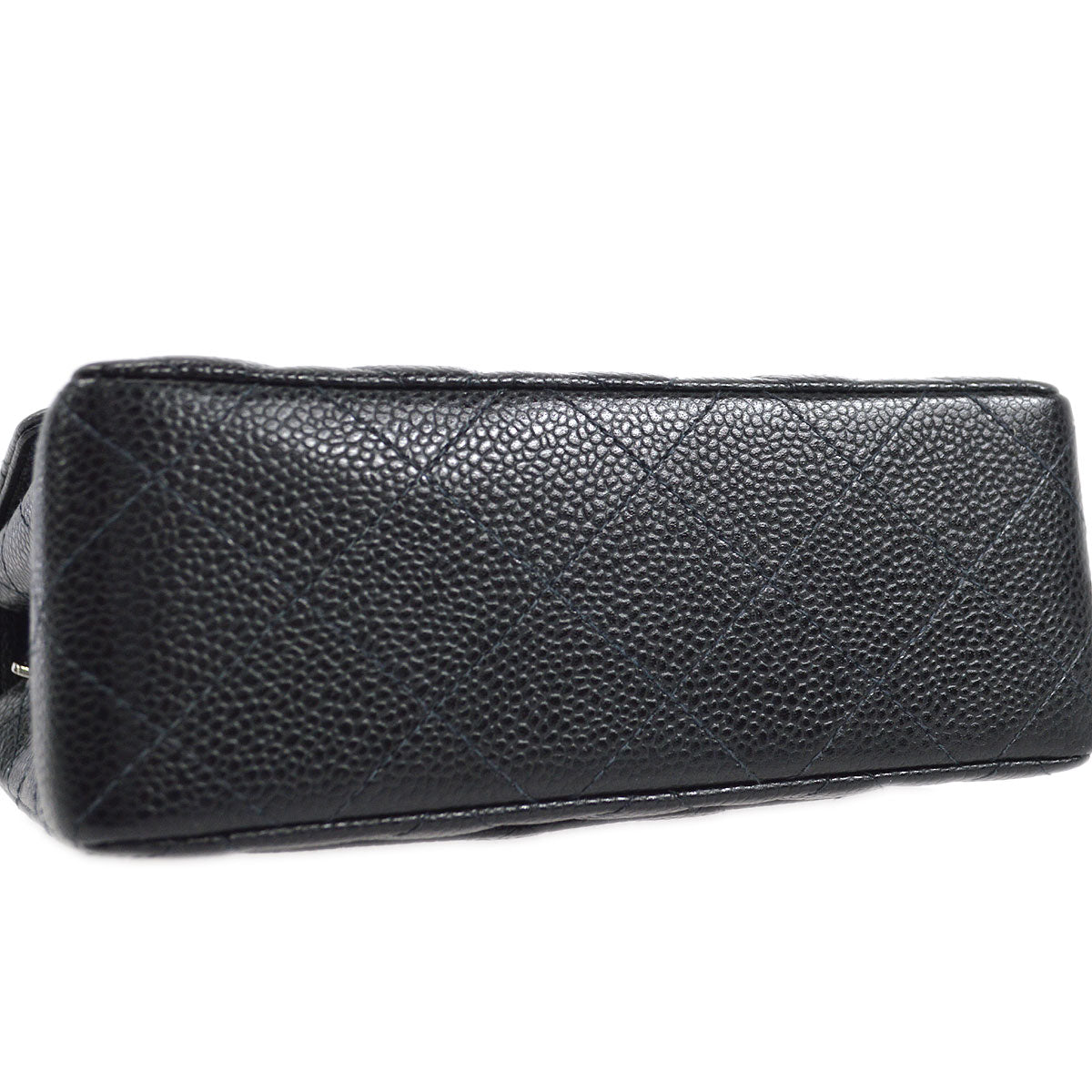 CHANEL 2000-2001 Classic Square Flap Mini 17 Black Caviar 27254