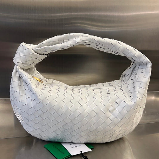 Luxury Bottega Veneta SMALL JODIE 48 WHITE CALFSKIN