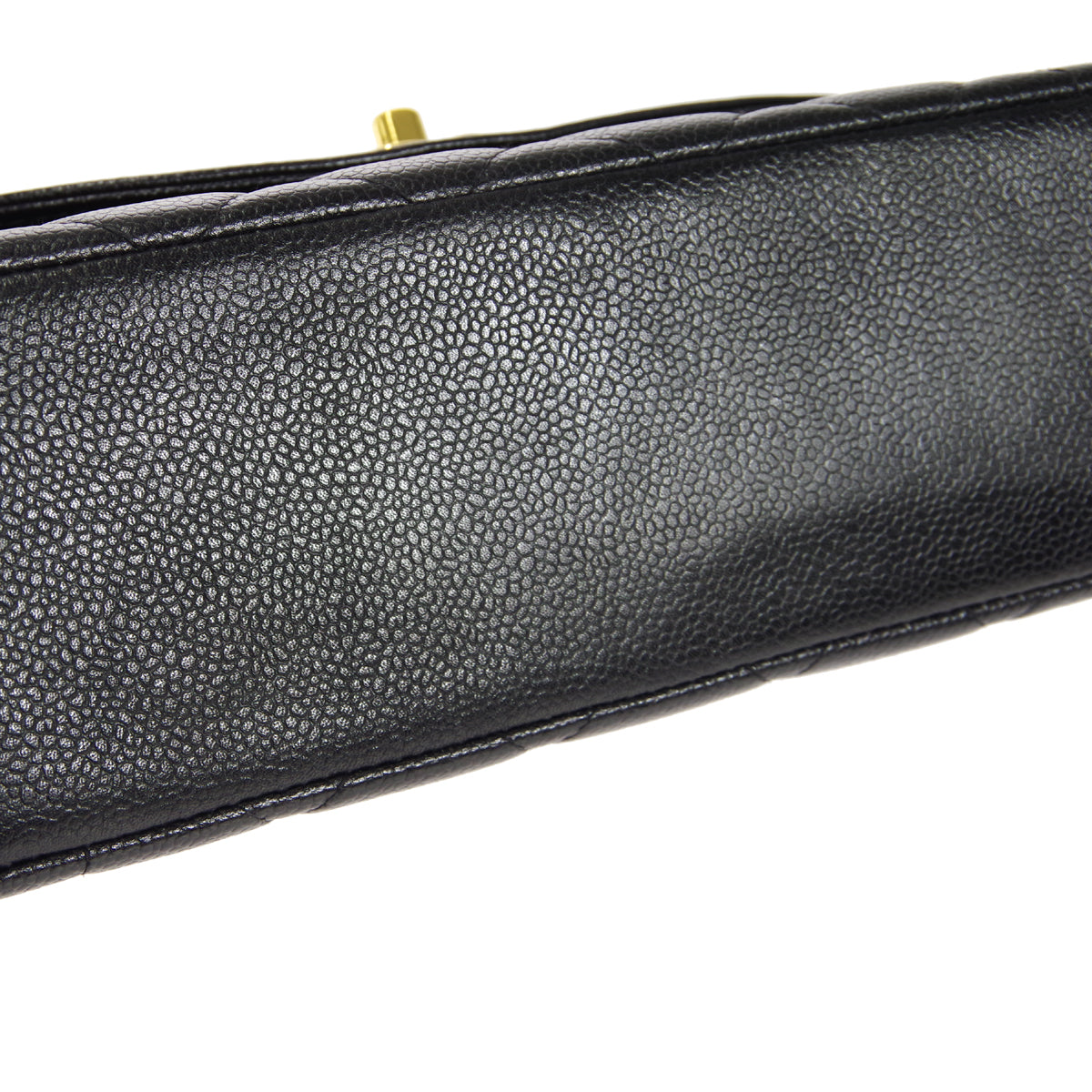 CHANEL 1997-1999 Tall Diana Flap Medium Black Caviar 27060