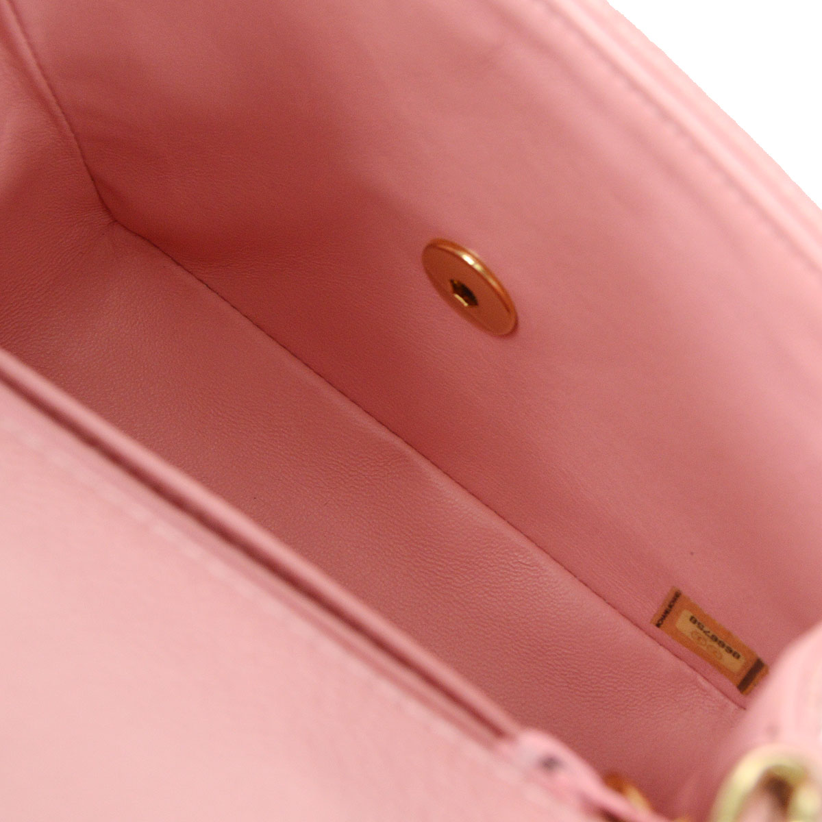 CHANEL★ 2003-2004 Classic Square Flap Mini 17 Pink Caviar 57685
