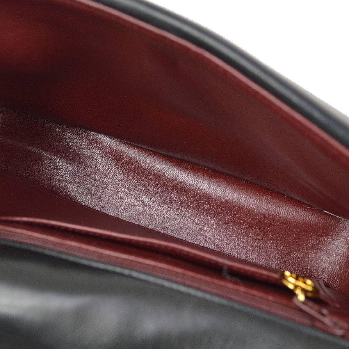 CHANEL 1991-1994 Horizontal Flap Small Black Lambskin 22856