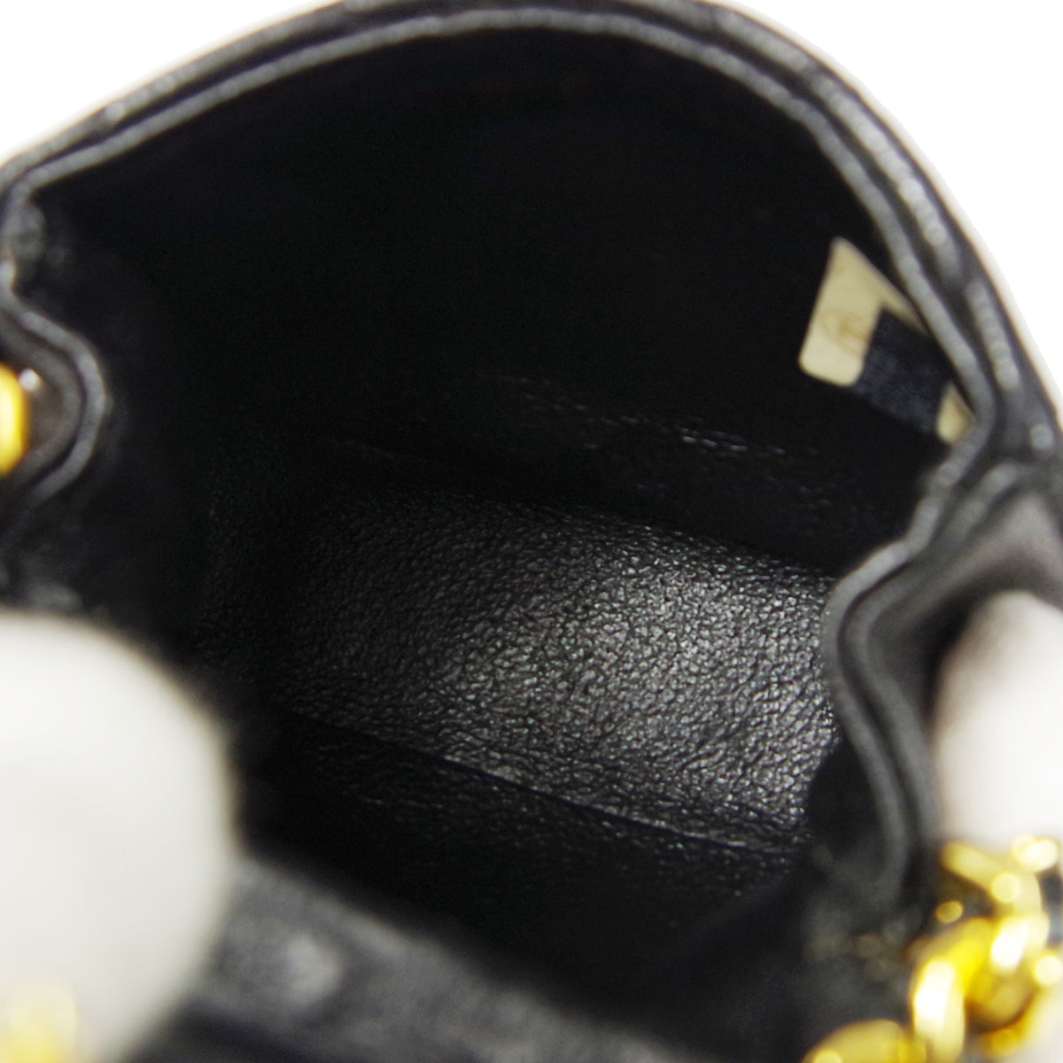 CHANEL Classic Flap Micro Shoulder Bag Black Lambskin 66439