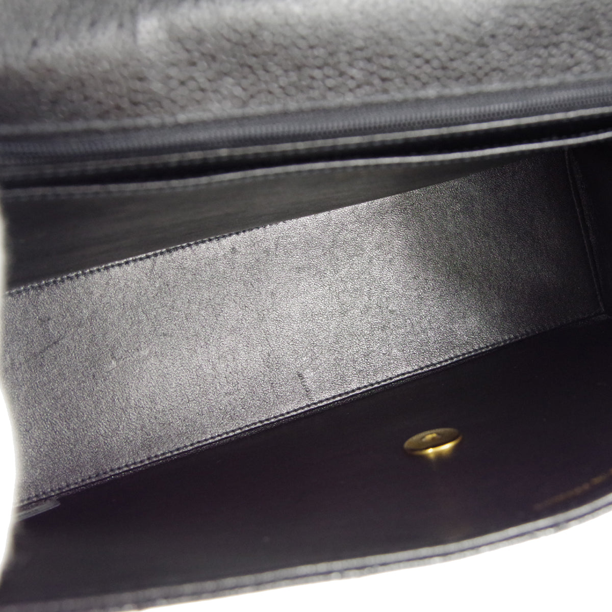 CHANEL 1997-1999 Flap Jumbo Black Caviar 66442