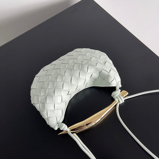 Luxury Bottega Veneta SARDINE 20 WITH CHAIN IN WHITE LAMBSKIN