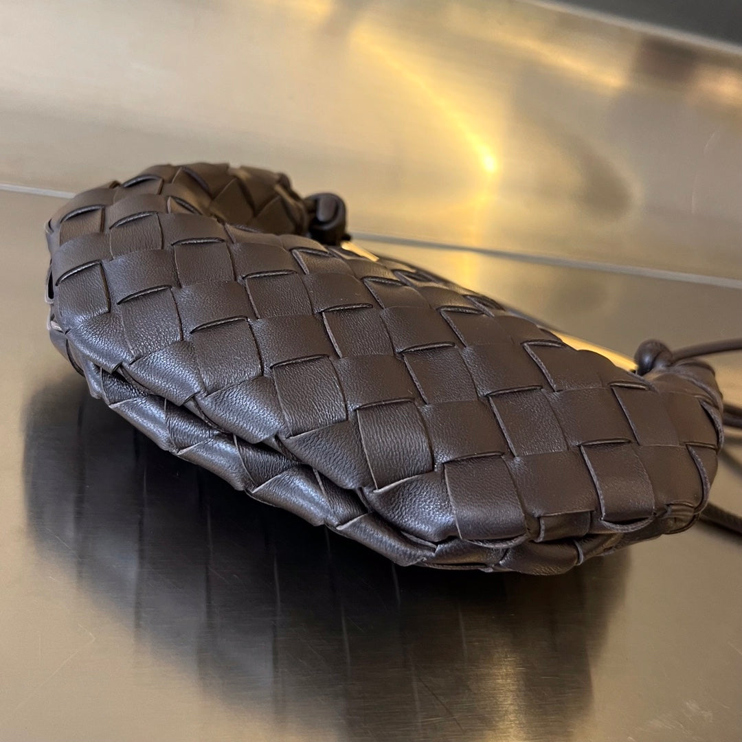 Luxury Bottega Veneta SARDINE 20 WITH CHAIN IN BLACK LAMBSKIN
