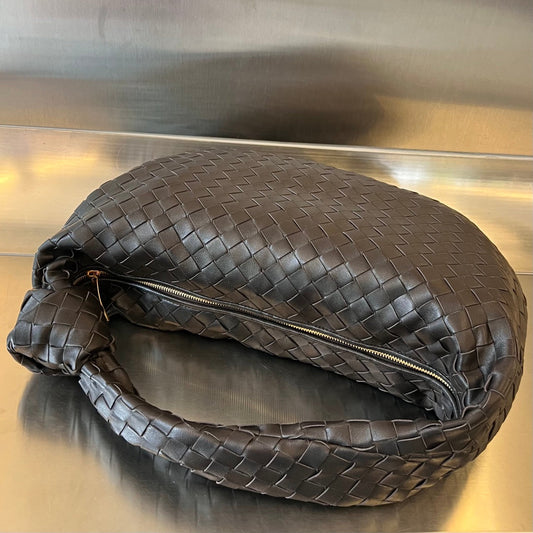 Luxury Bottega Veneta SMALL JODIE 48 BLACK CALFSKIN