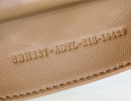 Luxury FendiPEEKABOO ISEEU 33 IN CIDER BROWN GRAINED CALFSKIN SILVER HARDWARE