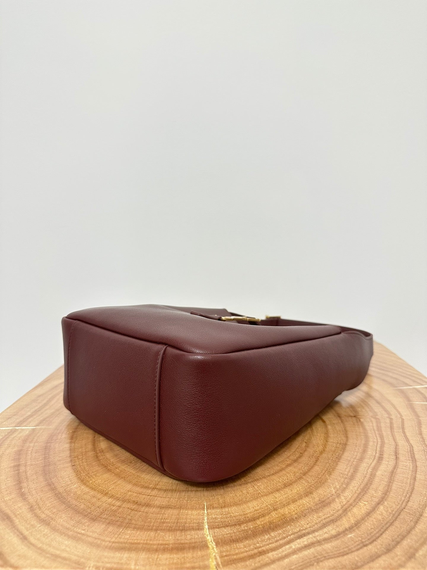 Luxury Saint Laurent le 5a7 small 23cm burgundy calfskin