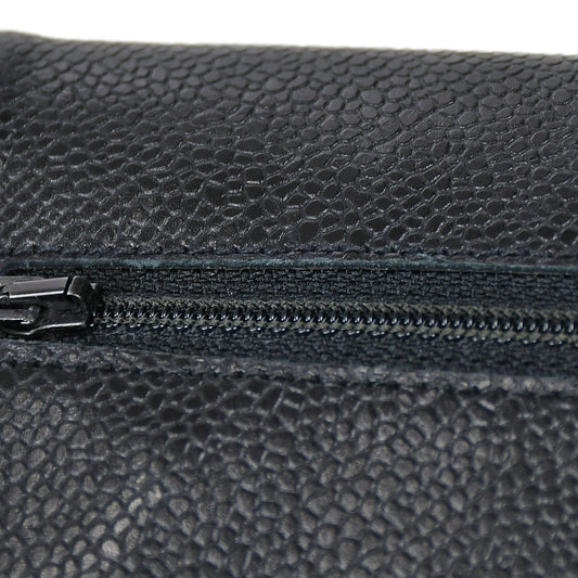 Luxury Chanel WOC Chain Shoulder Wallet Bag Black Caviar 97644