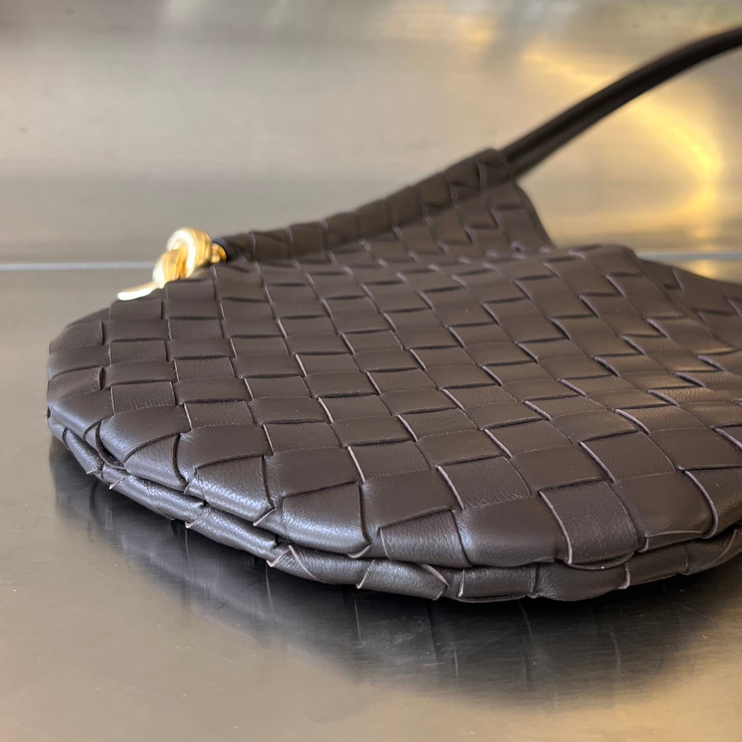 Luxury Bottega Veneta MINI SOLSTICE 30 CHOCOLATE LAMBSKIN