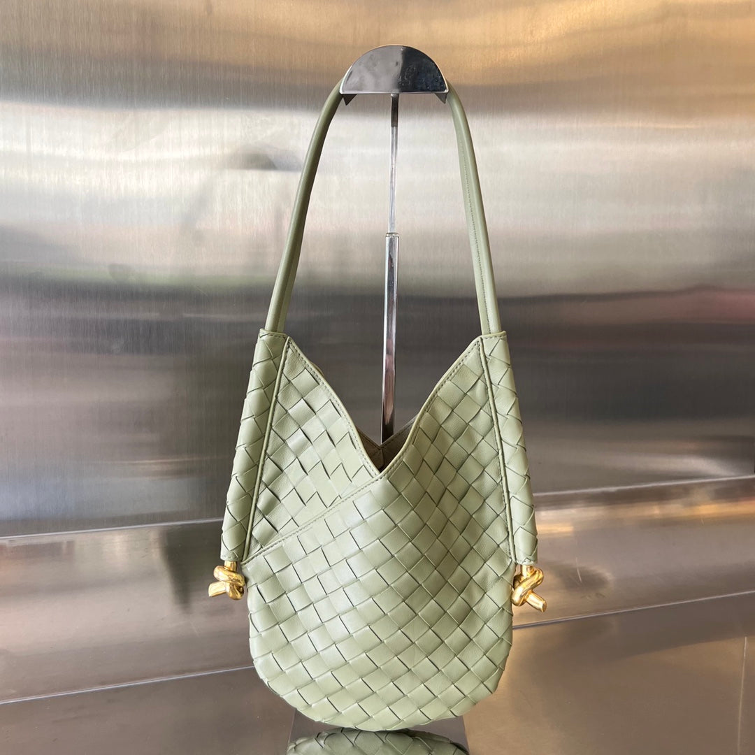 Luxury Bottega Veneta MINI SOLSTICE 30 SARDINE GREY LAMBSKIN